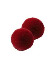 1/2/10pcs6cm Faux Fur Rabbit Plush Balls, 23 Colors, 2.36 Inch Pompoms With Elastic Band, Can Be Used As Decorations For Bags, Key Chains, Shoes, Scarves, Knitted Hats And Pendants, Suitable For Women And Girls