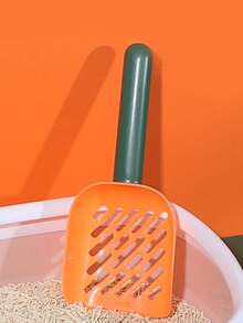 3PCS Hole Spacing Cat Litter Scoop Set With 2 Transparent Plastic Hooks Pet Garbage Cleaning Tool Suitable For Small Spaces, Cat Shovel And Handle With Dual Color Elements Can Be Used For Christmas Gifts. Large Shovel Face With Comfortable Grip Material: PP