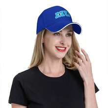 Monsters University Baseball Cap - Official MU Logo Hat In Royal Blue, Lightweight Breathable Sports Cap For Men, Women, Monsters Inc Fans - Gift For Mike & Sulley - Birthday/Graduation Present, Fan Merchandise, Sporty Design, Comfortable Fit, Fan Gear, Casual Wearers - 藍色 - 查看 5