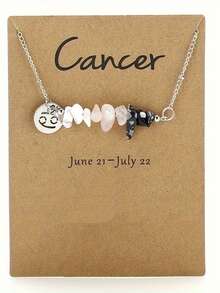 Aries,Taurus,Gemini,Cancer,Leo,Virgo,Libra,Scorpio,Sagittarius,Capricorn,Aquarius,Pisces,Constellation Crystal Necklace  Suitable For Halloween, Christmas, Thanksgiving, New Year Gift - 十二星座 - 查看 8