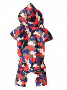 Pet Camouflage Down Jacket Warm Coat, Winter Outdoor Apparel For Cats & Dogs