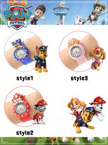 Paw Patrol 1 Piece Of Dog Patrol Waterproof Watch, Cute Pop Ring Watch, Cartoon Watch, Birthday Gift For Friends And Classmates, Rental Number, Party Atmosphere Decoration, Perfect Party Decoration, Home Decoration Ornament, Perfect Room Decoration, Christmas Gift Valentine's Day, Ideal Friend Gifts For Birthday Celebrations, Souvenirs, Women's Souvenir, Cute Aesthetic, Valentine Day Gifts, Decorations, Home Decor, Valentines Gifts