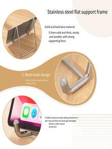 1pc Desktop IPad Tablet Stand, Award Certificate Display Rack, Freestanding Vertical Holder Frame