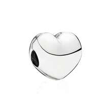 PANDORA 女士銀色925銀永恆朋友愛心串珠DIY串珠手鍊串珠送女友送媽媽送孩子聖誕禮物生日禮物開學禮物 791279