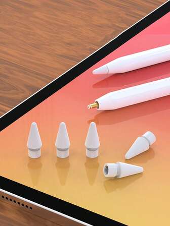 Apple Pencil 原装替换静音笔尖，兼容第二代电容屏 Apple 平板电脑笔，带阻尼笔尖