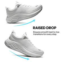 Women's Walking Shoes Cushion Comfortable ActiveBreeze Running Tennis Shoes Non-Slip Workout Gym Sports Athletic Breathable Fashion Sneakers - 白色 - 查看 9