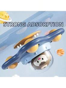 1 OPP 包装婴儿玩具吸盘旋转器适用于幼儿熊手蒙特梭利旋转器感官玩具缓解压力游戏旋转摇铃（颜色随机），洗澡玩具，婴儿玩具，吸盘玩具，婴儿玩具，洗澡玩具，蒙特梭利玩具