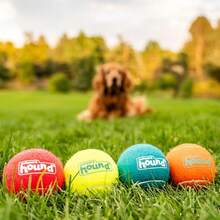 Outward Hound Squeaker Ballz, Interactive Dog Toy, Squeaky Tennis Ball, Durable Dog Toy Fetch, Multi-Pack Of 4, Medium - Nhiều quả bóng tennis - Xem 2