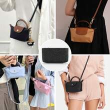 Organizador de minibolsos Lo1ngchamp Le Pliage, pequeño organizador de fieltro, ideal para bolsos pequeños, con bolsillos multifuncionales. - Gris - Ver 6