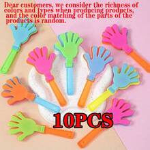 5/10/20Pcs Mini Clapper, For Holidays, Birthday Party Gifts And Supplies Suitable For Christmas Party Christmas Gift New Year Gift Christmas Garter Gift Holiday Rave, Plastic Party Clapper Happy Maker Party Bring You Carnival And Joy - Multicolor - View 10