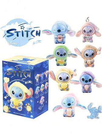 Caja misteriosa de adorno colgante de peluche de la serie "Take A Bite" de Stitch de Disney, se puede usar como dije de bolso, muñeco de peluche, muñeca de Disney, muñeca de Stitch, regalo de regreso a clases, regalo de Halloween, regalo de Navidad (consulte la foto de comparación de tamaño del pequeño adorno colgante al realizar su pedido)