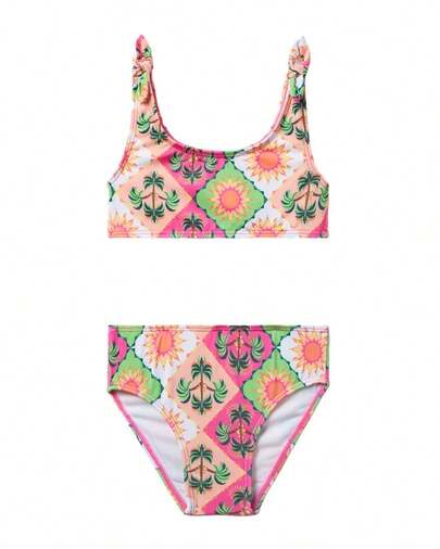 Janie And Jack  Palm Tile 2pc Swimsuit