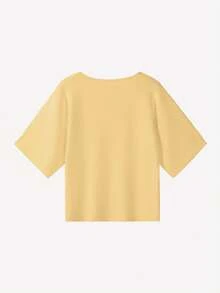 Áo khoác cardigan dệt kim tay ngắn cổ chữ V dành cho nữ của FOR BEAUTY, thời trang và thanh lịch, phù hợp cho công sở và dịp năm mới. - màu vàng nhạt - Xem 6