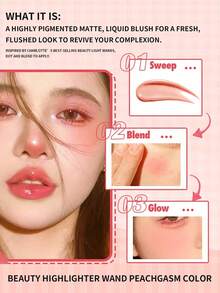 Charlotte Tilbury 哑光腮红棒，蜜桃色，12毫升/0.4盎司 - Peach Pop - 查看 4