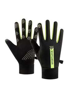 1 par de luvas térmicas de inverno com forro - Luvas de ciclismo femininas à prova de vento, resistentes ao frio e antiderrapantes, ideais para atividades ao ar livre - Isoladas, impermeáveis e compatíveis com smartphones com tela sensível ao toque.