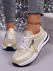 Women Athleisure Sneakers - Breathable Lightweight Sport/Walking Shoes, Suitable For Indoor/Outdoor Fitness, Gym, Travel, Work, Best Paired With Sports Pants