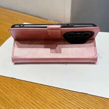 1 套 Line Butterfly 皮革保护手机壳带支架，高品质印刷工艺，适用于 Galaxy S10/20/21/22/23S24U/A05/A14/A24/A25/A34/A54、Redmi Note 14/12/13 Pro、/HONOR 70/90/400/X7/X8/X6/X9 系列 - 粉色 - 查看 5