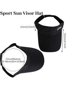 1pc Breathable Sun Hat: Ideal For Running, Marathon, Tennis And Other Sports. Suitable For Both Men And Women. Perfect For Daily Wear In Spring And Summer. Please Confirm The Size When Purchasing, As There May Be A 1-2 Cm Difference From The Actual Product.
