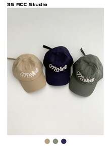 1pc Burgundy Soft Crown Vintage Letter Patch Baseball Cap, Versatile Streetwear Couple Sun Hat, Embroidered Patch Peaked Cap, Unisex American College Style Gift