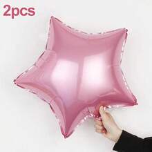 2 个五角星铝箔气球，适用于婚礼/生日/周年纪念/单身派对、家居装饰气球、圣诞装饰 - 金色 - 查看 15