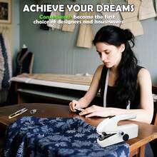 1pc Handheld Sewing Machine With USB Cable And Accessory Kit(Accessories Color Random), New Portable Handheld Electric Sewing Machine, Suitable For Home, Travel, DIY Crafts, Beddings, Curtains And Clothing Repairs,Suitable For Light And Thin Fabrics