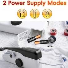 1pc Handheld Sewing Machine With USB Cable And Accessory Kit(Accessories Color Random), New Portable Handheld Electric Sewing Machine, Suitable For Home, Travel, DIY Crafts, Beddings, Curtains And Clothing Repairs,Suitable For Light And Thin Fabrics