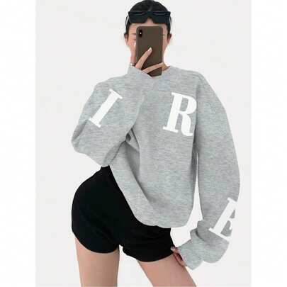 솔리드 써멀 안감 스웨트셔츠, 긴팔 상의 졸업식, 백 투 스쿨 의상, 졸업식, 여성을 위한 교사 의상, 백 투 스쿨, 캐주얼 써멀 안감 솔리드 컬러 후드 스웨트셔츠, 여성용 루즈핏, 가을 옷