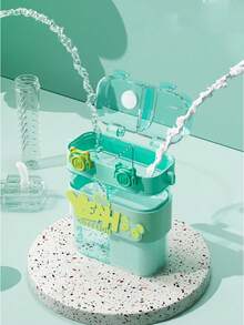 زجاجة مياه رياضية/خارجية سعة 760 مل/25.7 أونصة، جديدة لفصل الصيف ذات سعة كبيرة مزودة بكوب شرب مزدوج وقش، زجاجة مياه جميلة، كوب مياه محمول بتصميم كرتوني، مناسبة للرياضة والأنشطة الخارجية، طريقتي شرب للاختيار من بينهما، مناسبة للمدرسة والتخييم والتنزه