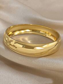 女士厚款镀金手镯，女士不锈钢手镯，女士宽手镯，日常派对首饰套装，万圣节圣诞节礼物 - 彩色 - 查看 5