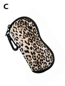 1 pieza Estuche para gafas de moda y colorido, de material duradero, estuche suave y portátil para anteojos de sol para viajes y deportes, caja compacta y protectora para almacenamiento de gafas de automóvil