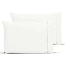 Kit 2 Fronhas com Ponto Palito 70cm x 50cm Percal 180 Fios - Azul Motorista - Visão 2