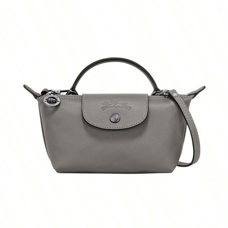 Organizador de minibolsos Lo1ngchamp Le Pliage, pequeño organizador de fieltro, ideal para bolsos pequeños, con bolsillos multifuncionales. - Gris - Ver 1