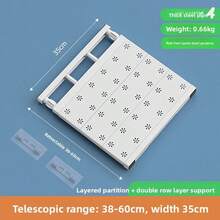 Giá để đồ có thể điều chỉnh - Không cần khoan, tủ quần áo, nhà bếp, phòng tắm có thể mở rộng | Bộ giá để đồ có thể mở rộng tiết kiệm không gian, phù hợp với hầu hết các loại xe RV, làm bằng vật liệu bền, không dùng điện - Nhiều màu - Xem 13