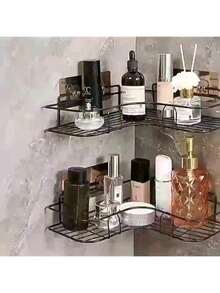 1pc Bathroom Shelf, Shower Caddy Rack, Bathroom Kitchen No Punching Triangle Storage Rack,Punch-Free Bathroom Storage Rack, Kitchen Storage Utensils, Room Decorations, Can Be Used To Store Cleaning Brushes, Cleaning Cloths, Cleaning Agents, Etc., Suitable For Kitchens, Restaurants, Parties, Gatherings, Gifts For Friends, Family Gifts, Christmas Decoration Gifts., Home Decoration, Christmas Gifts, Home Gifts, Room Decoration