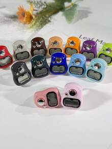 عبوة مصغرة أنيقة متعددة الألوان لعداد الخواتم، عداد صغير محمول بسيط لتسبيح الصلاة 0-99999، عداد صلاة عربي شرقي، عداد للناس، عداد متعدد الأغراض - متعدد الألوان - مشاهدة 11