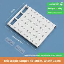 Giá để đồ có thể điều chỉnh - Không cần khoan, tủ quần áo, nhà bếp, phòng tắm có thể mở rộng | Bộ giá để đồ có thể mở rộng tiết kiệm không gian, phù hợp với hầu hết các loại xe RV, làm bằng vật liệu bền, không dùng điện - Nhiều màu - Xem 17