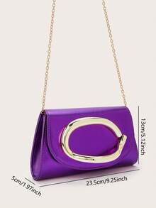 闪亮、耀眼、奢华、迷人、优雅、精致的大号女士手拿包、晚宴包、派对手提包，配有可拆卸链条肩带，适合婚礼、派对、舞会等场合，采用天鹅绒材质，时尚优雅，适合女孩、女士、大学生、年轻职业人士和上班族。 - 紫色 - 查看 8