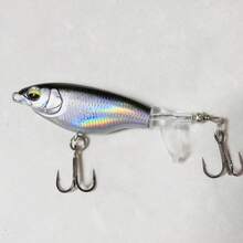 Topline Tackle 1/4 件 6 克/10 克鱼饵带螺旋桨，跳饵，鱼钩，硬饵，摆动软尾渔具，适用于鲶鱼和鲈鱼 - 彩色 - 查看 10