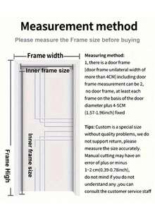 1pc Magnetic Screen Door, Magnetic Closure Mesh Screen, Breathable Anti-Insect, RV Accessories, Thick Mesh, Pet & Friendly, Multiple Sizes Available, Self-Sealing Anti-Mosquito, Suitable For Front Door, Sliding Door, Fly Screen, Fly Curtain, RV Accessories, Fly Net, Mosquito Net, Pet Screen Door - Multicolor - View 9