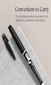 MaxGear Dry Erase Markers Fine Tip With Eraser, Assorted Color Magnetic Whiteboard Markers Erasable Fine Point Low Odor For White Board, School Supplies For Classroom, Home, Office, 8 Count - ColorF - 查看 5