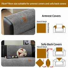 1 pieza Cojín de sofá de chenilla jacquard, adecuado para todas las estaciones, estilo minimalista moderno, amigable con las mascotas, resistente a las manchas y antideslizante, cubierta de sofá impermeable y resistente a los arañazos para sofá en forma de L y sofá de 1/2/3/4 plazas (se vende individualmente)