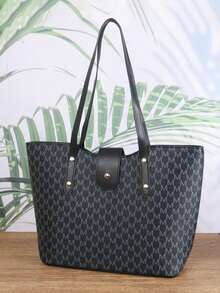 KAIDUCH 时尚简约手提包，通勤旅行大容量便携式拉链单肩包斜挎包女士单肩包女士礼物，引人注目的女士工作包 - 黑色 - 查看 5