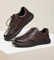 CAMEL CROWN Pantofi sport casual pentru bărbați, talpă moale și confortabilă, rezistenți la uzură, antiderapanți, pentru naveta, versatili, casual, business, pantofi sport din piele pentru toamnă și iarnă.