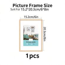 Bộ 3/2/1 khung ảnh gỗ, thích hợp để treo tường, kích thước có sẵn: 10x15, 15x20, 20x25 inch, khổ A4, khung gỗ màu, thích hợp để trang trí ảnh và làm quà tặng kỷ niệm. - Nhiều màu - Xem 14
