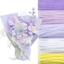 500pcs Pipe Cleaners Craft Supplies, Flower Bouquet Pipe Cleaner Kit, Bulk Pipe Cleaner DIY String Floral Bouquet Kit, Bouquet Making And Home Decoration Instructions. - Multicolor - View 27