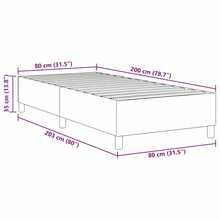 GBLY Bed Frame, Youth Bed Frame, Easy-To-Assemble Bedroom Bed, Corduroy, Without Mattress 80x200 Cm Ideas For Valentine's Day Recommendations For Halloween Treats