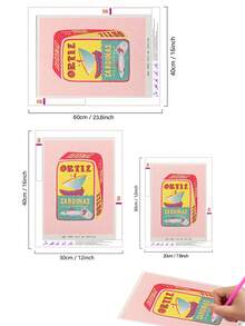 | 5D DIY 钻石画 | 粉色系沙丁鱼罐头艺术 5D DIY 钻石画套装。高清钻石点画，手工装饰画，DIY 技巧和专注力练习。礼品钻石画。 - 彩色 - 查看 4