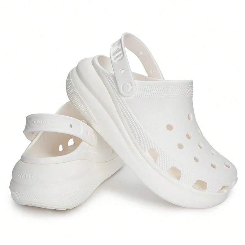 Crocs Hollow Out Clogs Unisex Beach Sandals, New Summer Lightweight Breathable Non-Slip Clogs - White - View 1