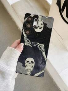 1pc Matte & Letter Graphic Double-Sided Protective Phone Case, Compatible With IPhone, OPPO, Vivo And Other Android Models, Ideal Gift For Boyfriend/Girlfriend - Multicolor - View 7