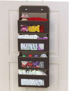 1 Peça Bolsa de Armazenamento Suspensa Organizador de Armazenamento Sobre a Porta - Suporte Suspenso para Quarto/Armário! Armazenamento de Grande Capacidade Sem Prateleira, Economizador de Espaço e Tecido Não Tecido Resistente